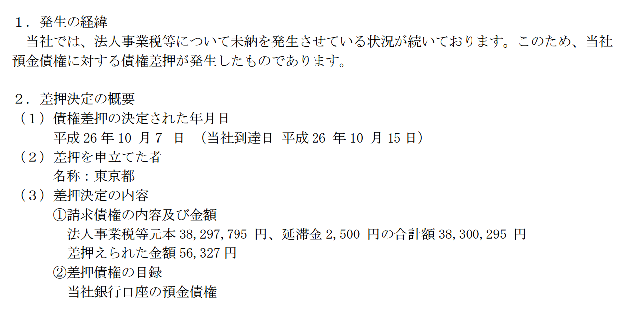 ケーススタディ] こんな状況でも上場企業はつぶれない。壮絶な税務署との差し押さえ合戦。これを見たら、起業して成功した場合に上場企業のサバイブ力を実感できる。ＬＣＡホールディングス  | スタンダード会計事務所
